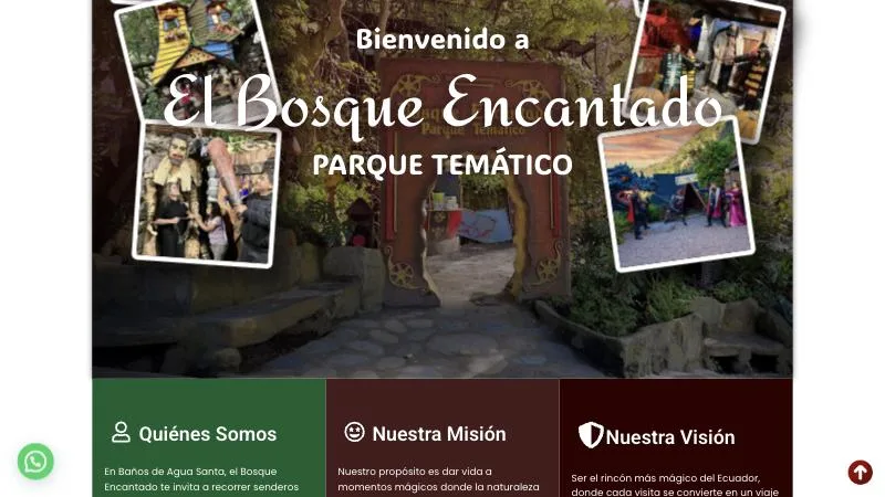 Página de inicio de El Bosque Encantado