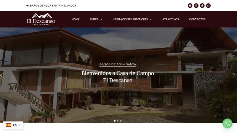 Página de inicio de El Descanso Casa de Campo