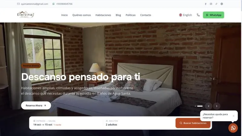 Página de inicio de Etelvina Spa Hotel