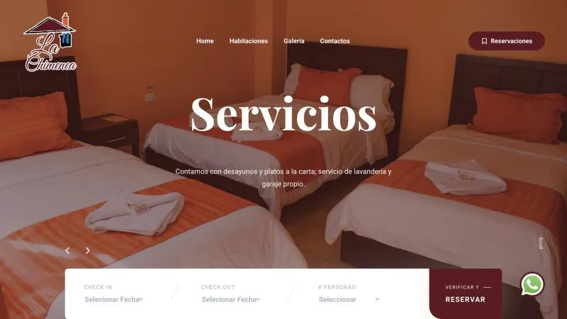 Página de inicio de La Chimenea Hotel